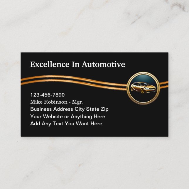 Business Cards von Klasse Automotive Services Visitenkarte (Vorderseite)