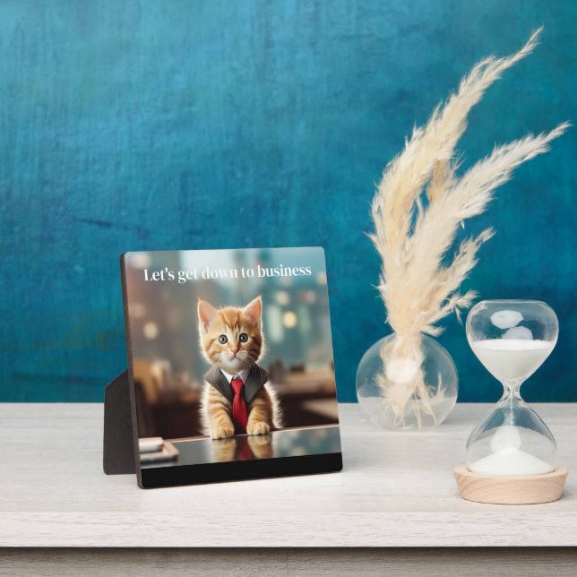 Business Cat Fotoplatte (InSitu)