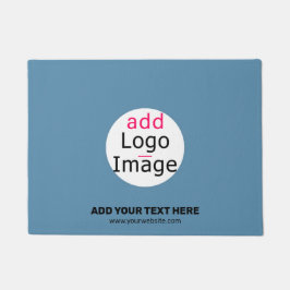 Business Chic Promo Anpassbare Dusty Blue Fußmatte