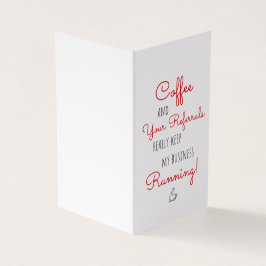 Business-Coffee-Referenzen Behielt laufen Danke