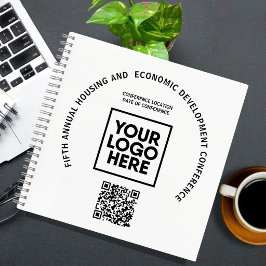 Business Conference Custom Logo QR Code  Notizbuch