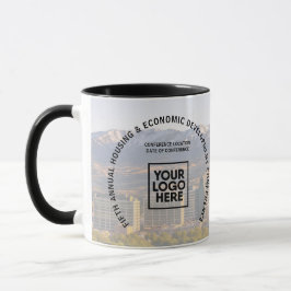 Business Conference Location Photo Custom Logo  Tasse