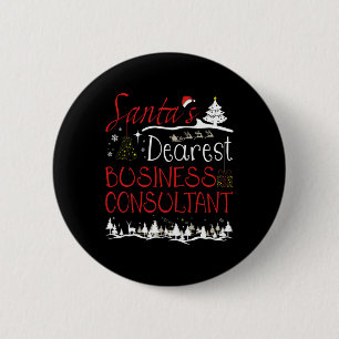 Business Consultant Xmas Job Niedlich Weihnachten Button