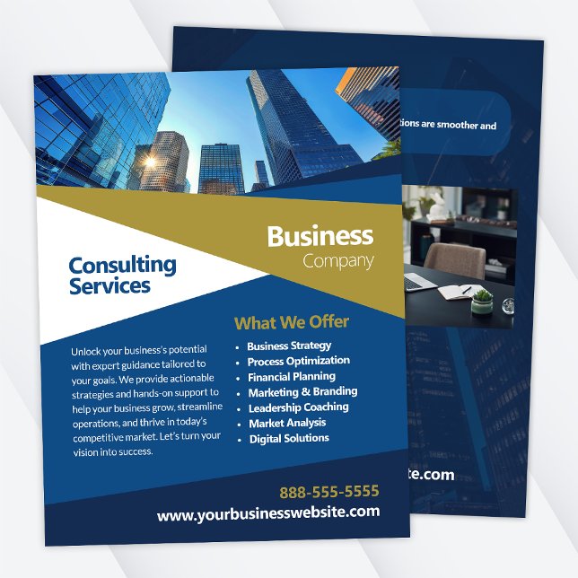 Business Consulting Corporate Flyer Template (Von Creator hochgeladen)