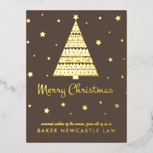 Business Corporate Company Frohe Weihnachten Folien Feiertagspostkarte