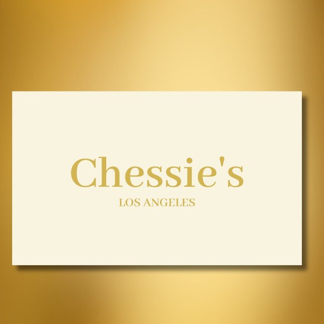 Business Cream Einfache minimale Berufliche Visitenkarte (Von Creator hochgeladen)