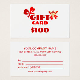 Business Custom Geschenkkarte Weihnachten Ed.