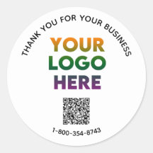 Business Danke für Ihr benutzerdefiniertes Logo QR