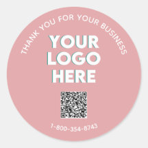 Business danke Ihnen Custom Logo QR Code Classic