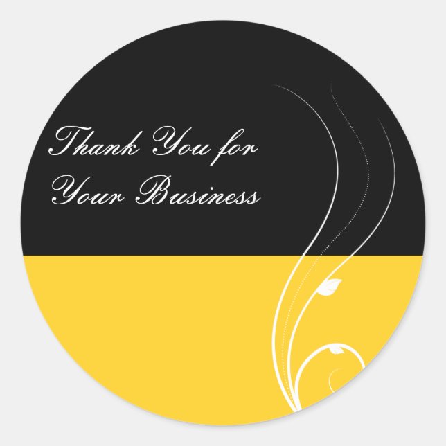 Business Danke Stickers (Vorderseite)