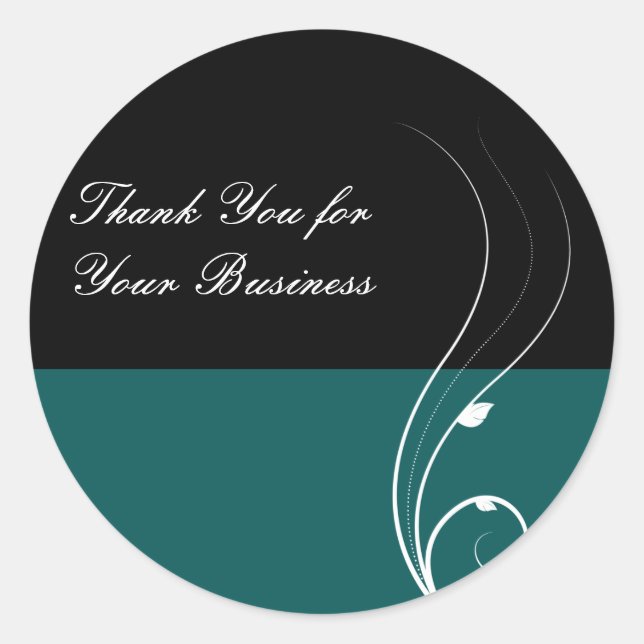 Business Danke Stickers (Vorderseite)