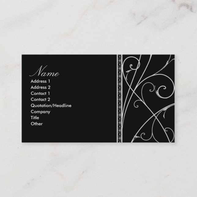 business_design_card visitenkarte (Vorderseite)