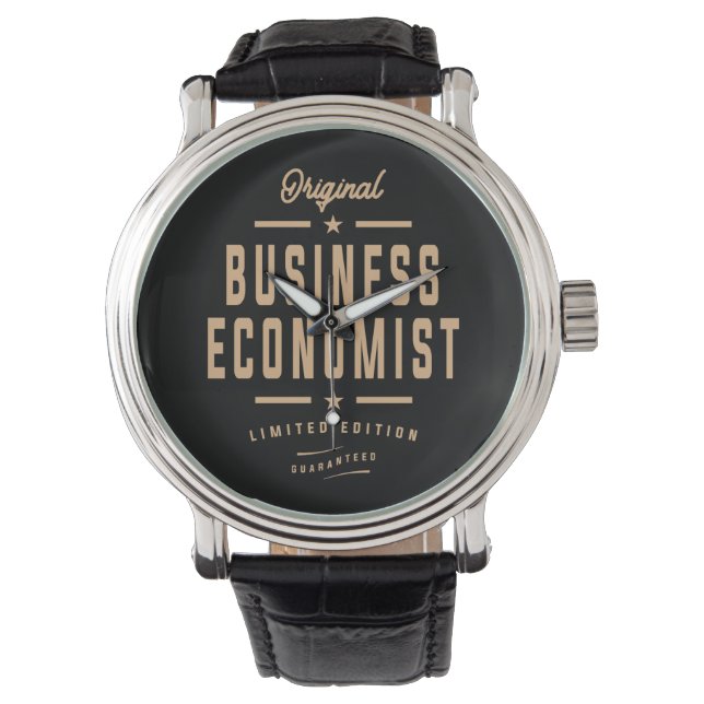 Business Economist Funny Job Beruf Watch Armbanduhr (Vorderseite)