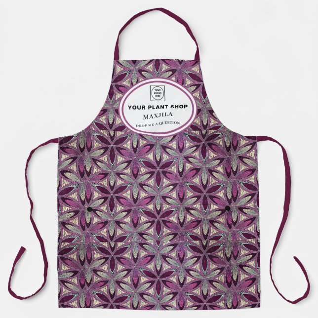 Business Employee Logo Promotional Custom Branding Schürze (Vorderseite)