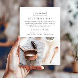 Business Event Minimalistisches Berufliches Foto Flyer