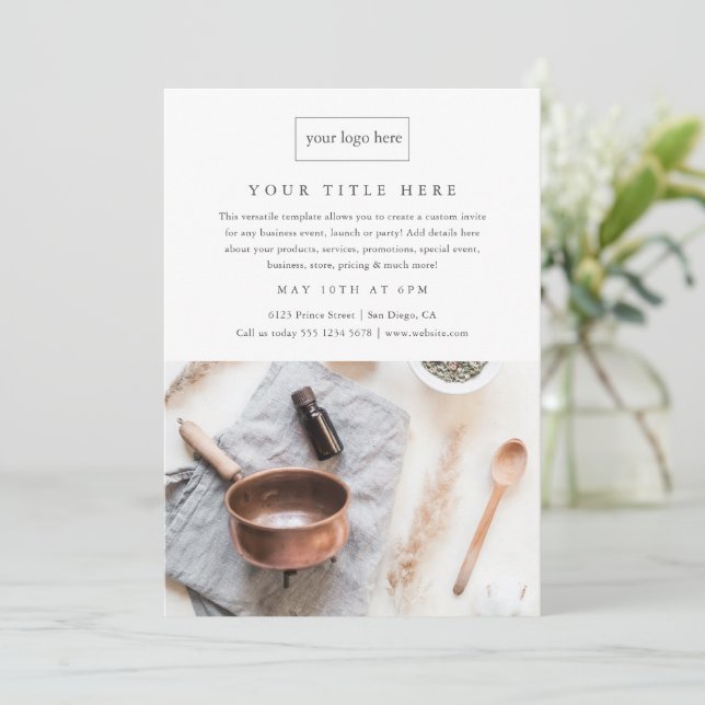 Business Event Promo Minimalistisches Berufliches  (Stehend Vorderseite)