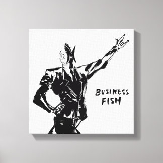 Business Fish Ink Malerei (Version ZEN) Leinwanddruck