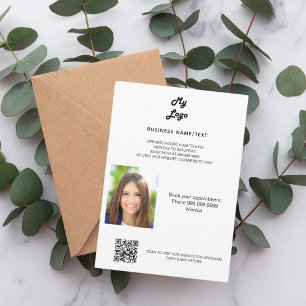Business Foto qr Kosmetik Wellness-Center Make-up Einladung