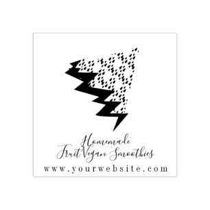 Business Frucht Smoothie Wassermelone Logo Gummistempel
