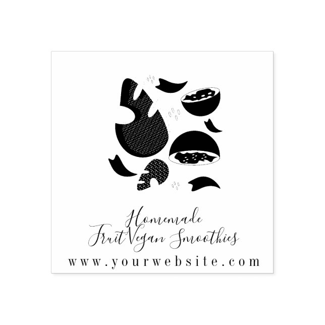 Business Fruit Smoothie Guava Gummistempel (Prägung)