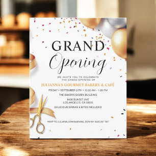Business Grand Opening Balloons & Ribbon Cutting Flyer