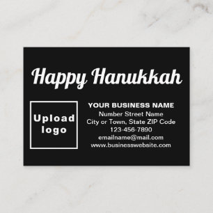 Business Hanukkah Gruß auf Black Enclosure Card Begleitkarte