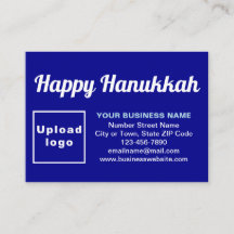Business Hanukkah Gruß auf Blue Enclosure Card