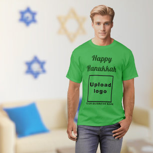 Business Hanukkah Gruß auf Kleeblatt Green T-Shirt