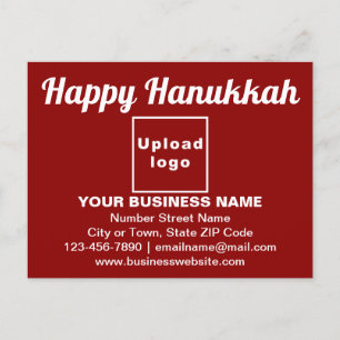 Business Hanukkah Gruß auf roter Postkarte
