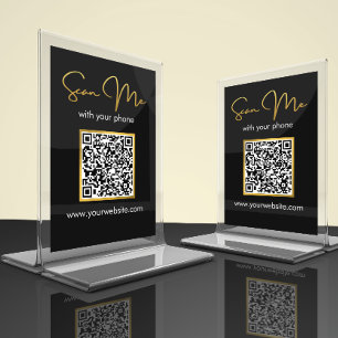 Business HochzeitQR-Code-Tabellenkarte Tischnummer