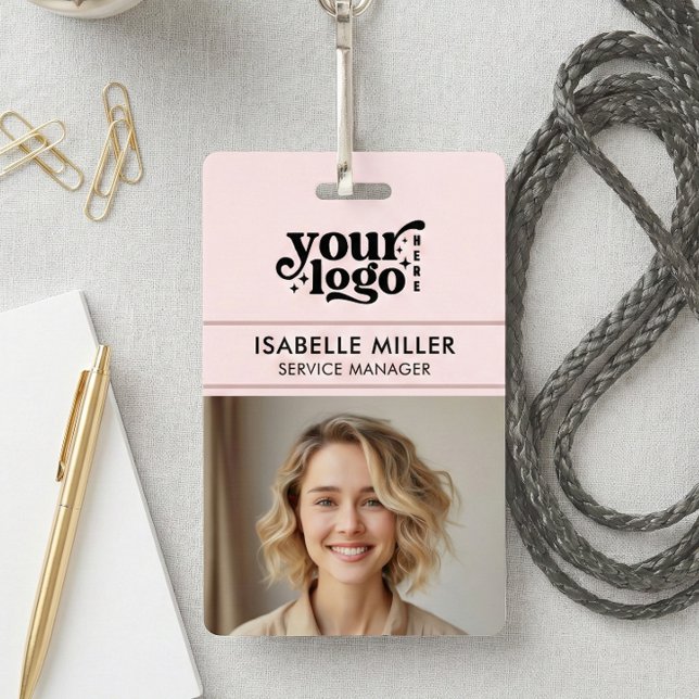 Business ID Card QR Modern Large Photo Employee Ausweis (Business ID Card QR Modern Large Photo Employee Badge)