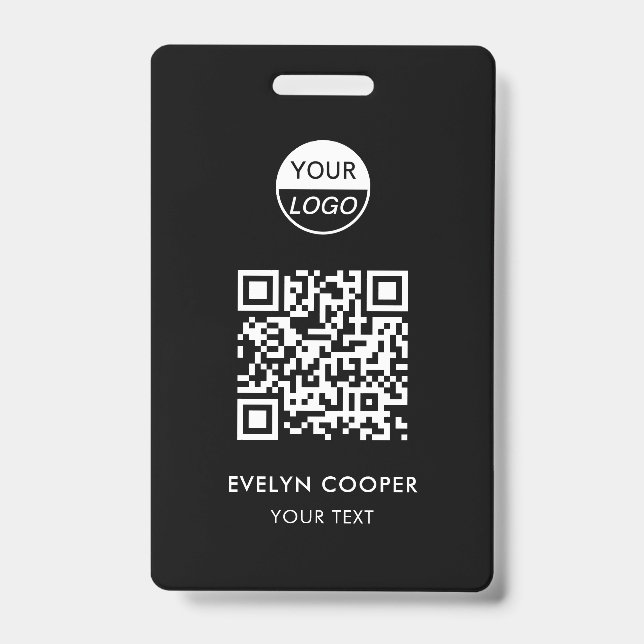 Business ID | QR Mitarbeiterstab Abzeichen Ausweis (Vorderseite)