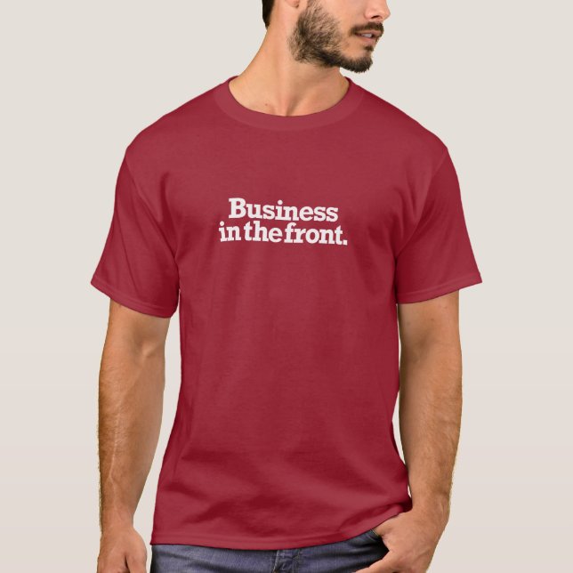 Business im Vordergrund / Party im Hintergrund - M T-Shirt (Vorderseite)