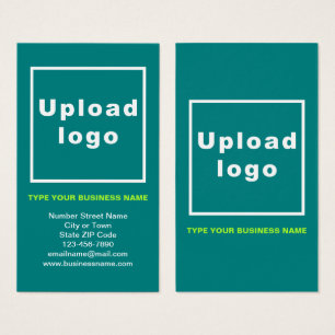 Business Information Aquamarin Portrait Rectangle 