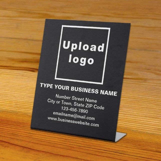 Business Information Black Pedestal Sign Sockelschild (Von Creator hochgeladen)