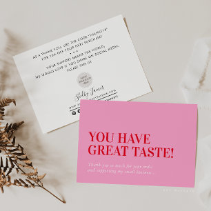 BUSINESS INSERT modern danke Ihnen niedlich rosa