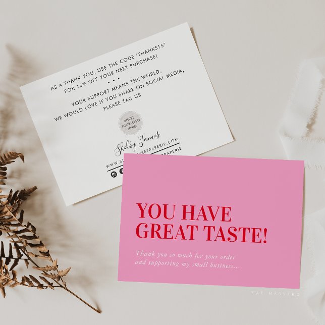 BUSINESS INSERT modern danke Ihnen niedlich rosa (Von Creator hochgeladen)