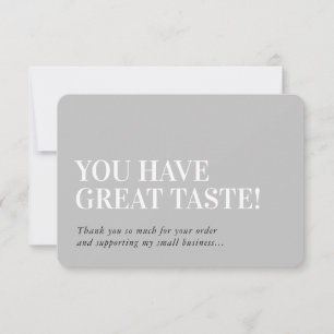 BUSINESS INSERT modern danke Ihnen nuetral grau