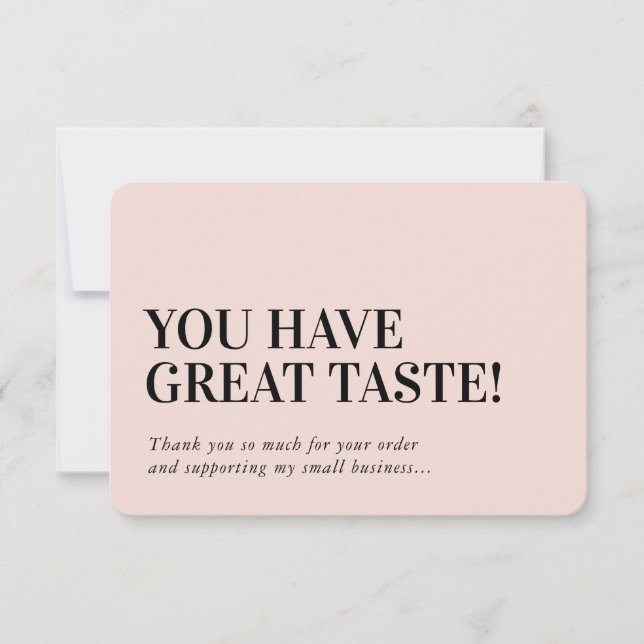 BUSINESS INSERT modern danke, rot zu sein Dankeskarte (Vorderseite)