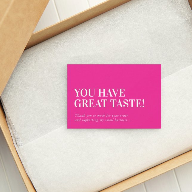 BUSINESS INSERT moderne niedlich danke fuschia pin (Von Creator hochgeladen)
