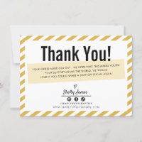 BUSINESS INSERT Modernes, minimales Streifen gelbe