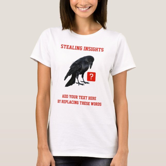 Business Intelligence-Analyst bei Custom Crow T-Shirt (Vorderseite)