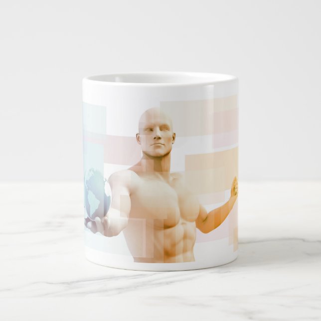Business Intelligence und Advanced Analytics Jumbo-Tasse (Vorderseite)