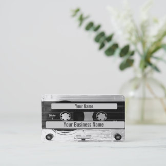 Business-Karte für Audio-Kassetten Visitenkarte