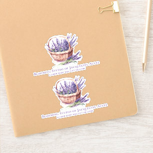 Business Lavendel Illustration Blume Shop Aufkleber