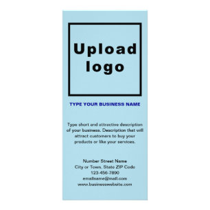 Business Light Blue Rack Card Werbekarte