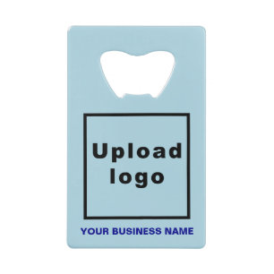 Business Light Blue Rectangle Flaschenöffner