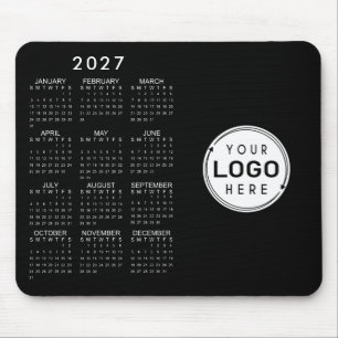 Business-Logo 2026 Kalender - Benutzerdefinierte F Mousepad