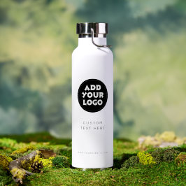 Business Logo and text Corporate Giveaway Trinkflasche