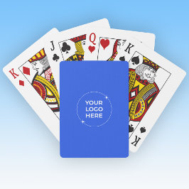 Business Logo Branding Royal Blue Spielkarten